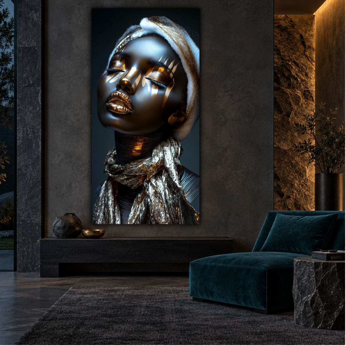 Tablou Living Elegant – Gilded Reverie