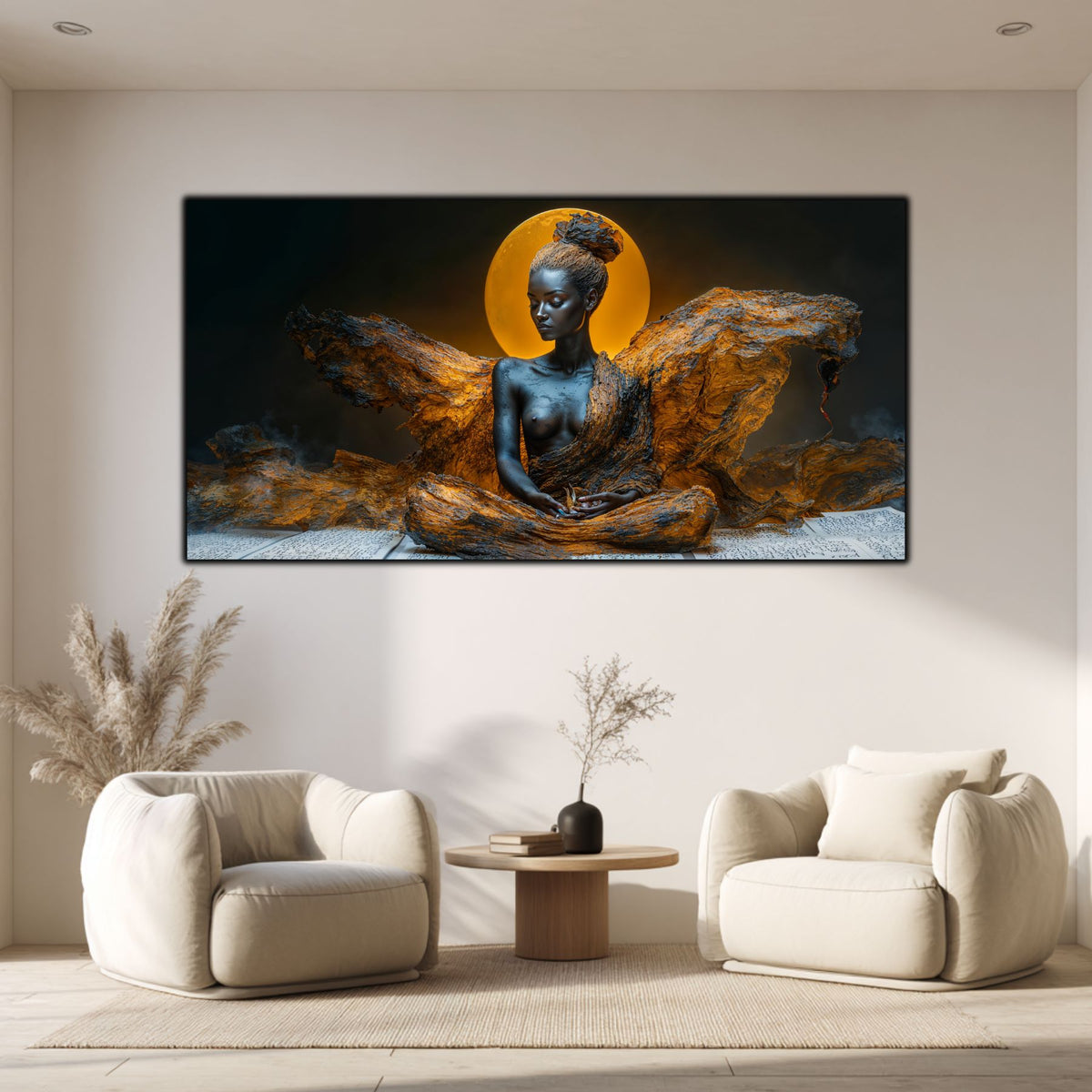 Tablou pentru living – Held by Light | Sacred Stillness