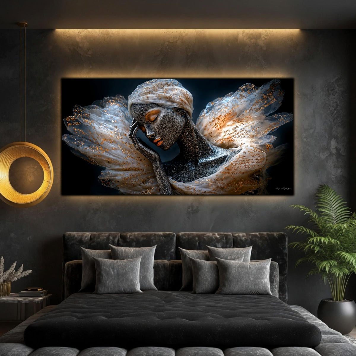 Tablou Elegant Living Tăcerea Scrisă în Lumină