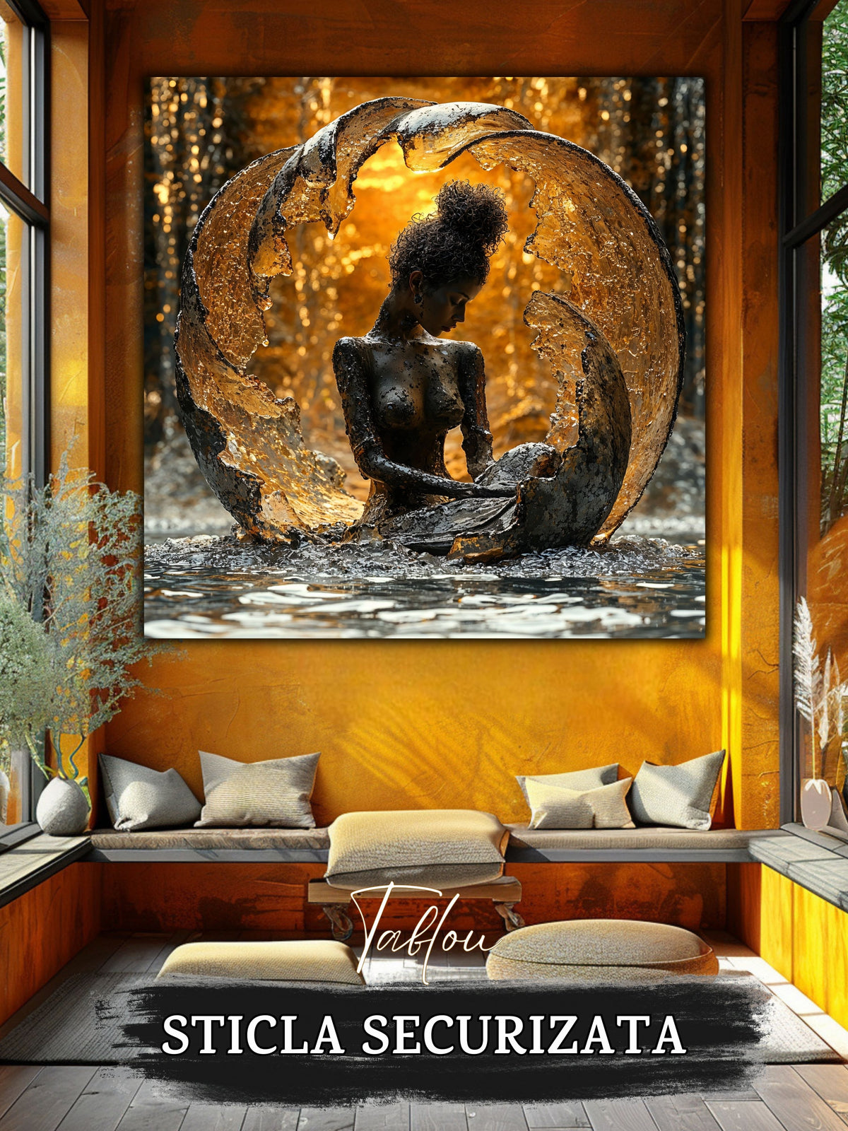 Tablou Sticla Securizata - Soul's Mandala No01