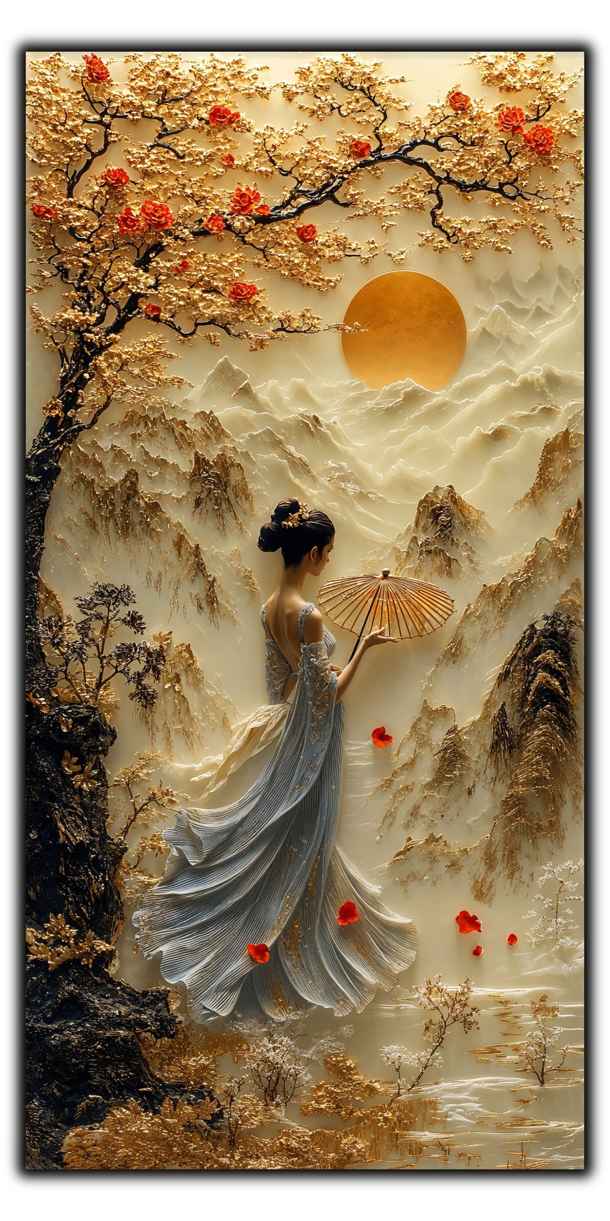 Tablou pentru sufragerie – Falling Into Form | Fragments of Becoming