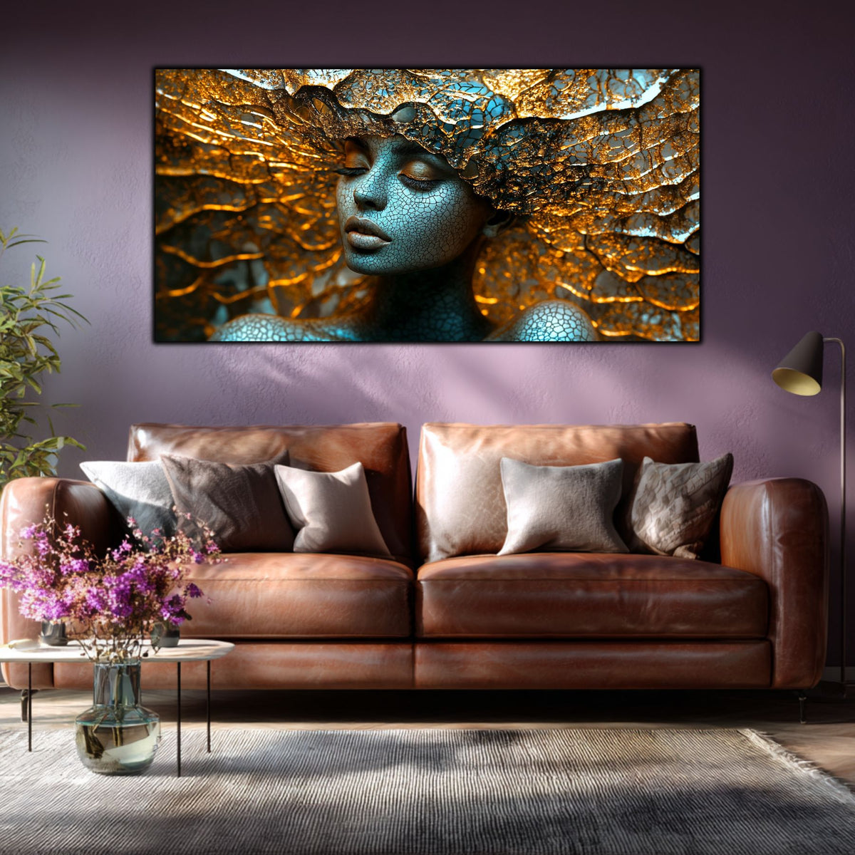 Tablou Decorativ Modern „Mandala Stelară" – Sticlă Securizată