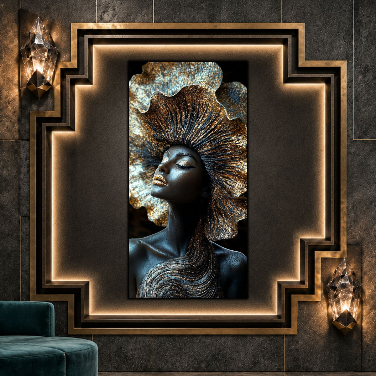 Tablou pentru living – Golden Ascent | Zenesis