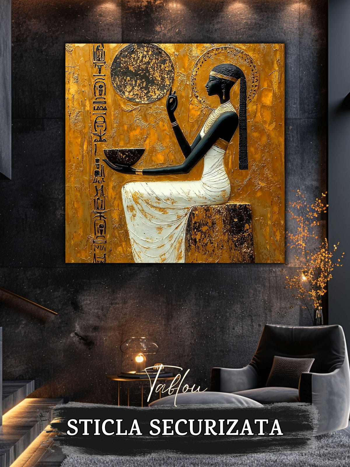 Whispers of the Nile - Tablou Sticla - 28