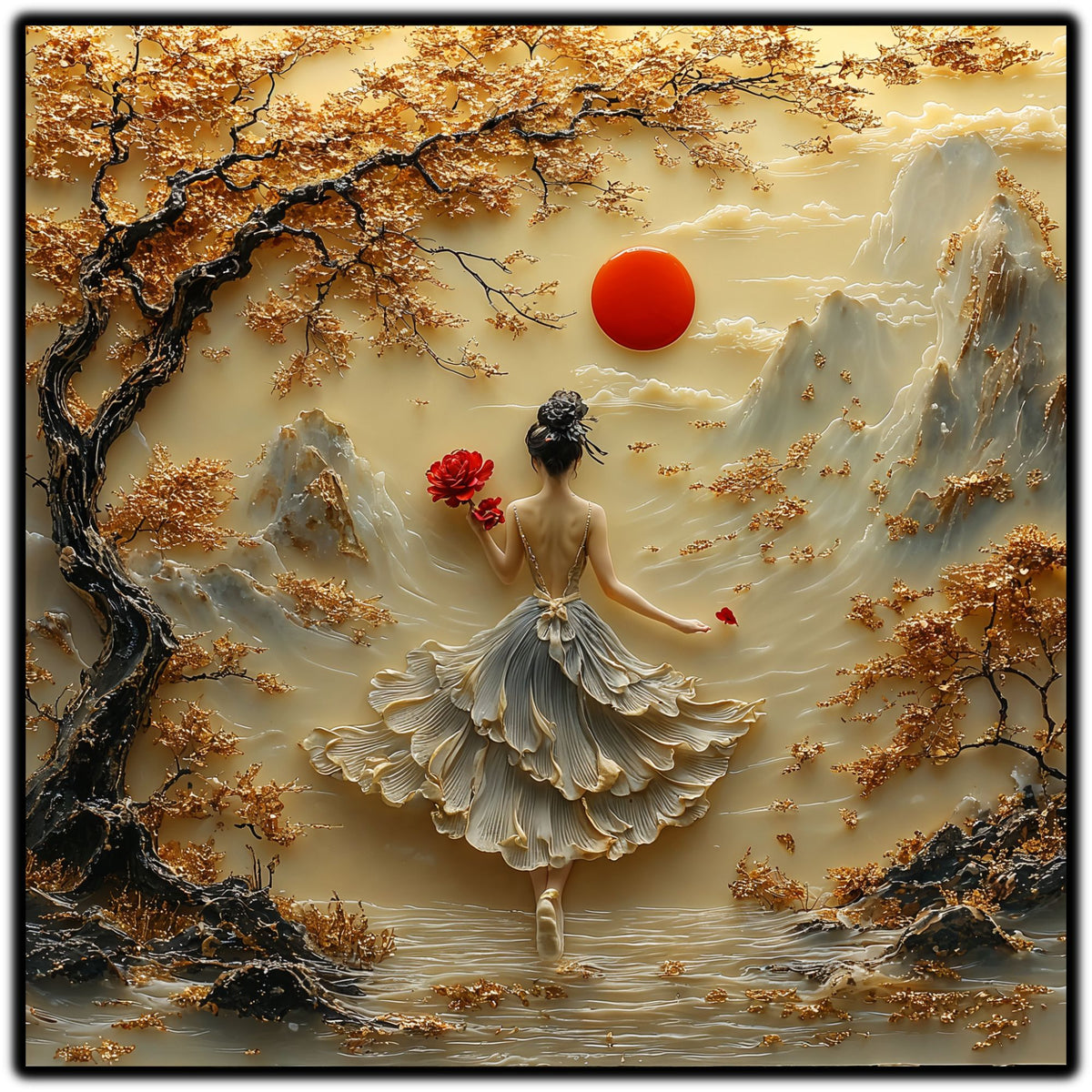Tablou pentru sufragerie – Ash and Ivory | Fragments of Becoming