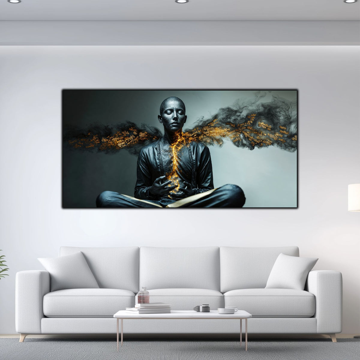 Tablou pentru living – The Silent Script | Sacred Stillness