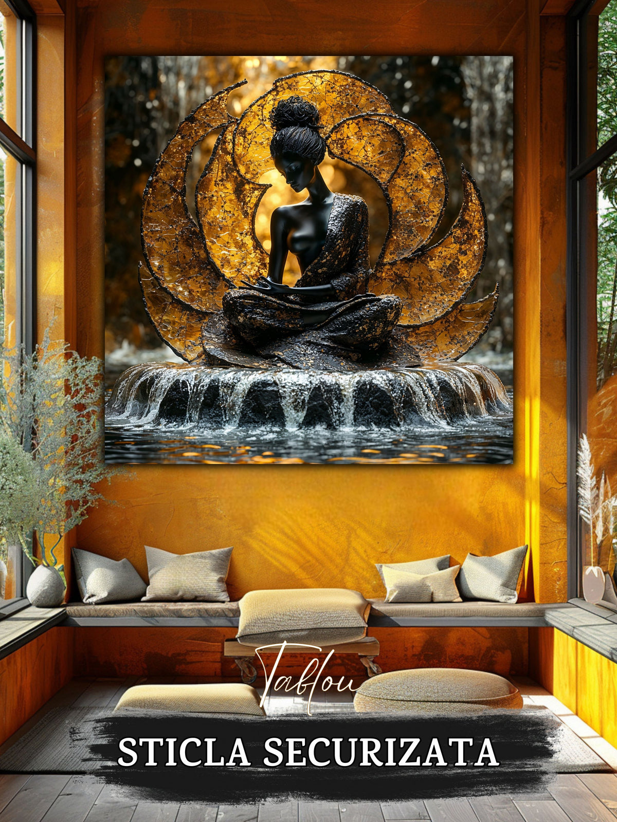 Tablou Sticla Securizata - Soul's Mandala No18