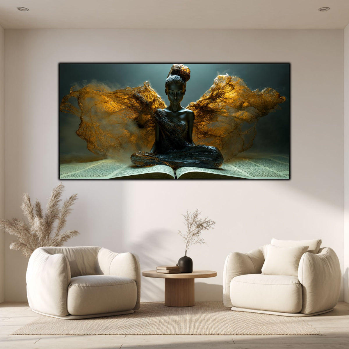 Tablou pentru living – Wings of Witness | Sacred Stillness