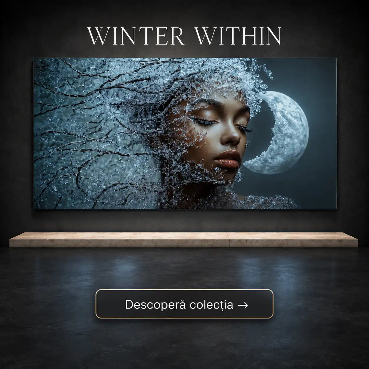 Tablou decorativ pentru living modern din sticla securizata
