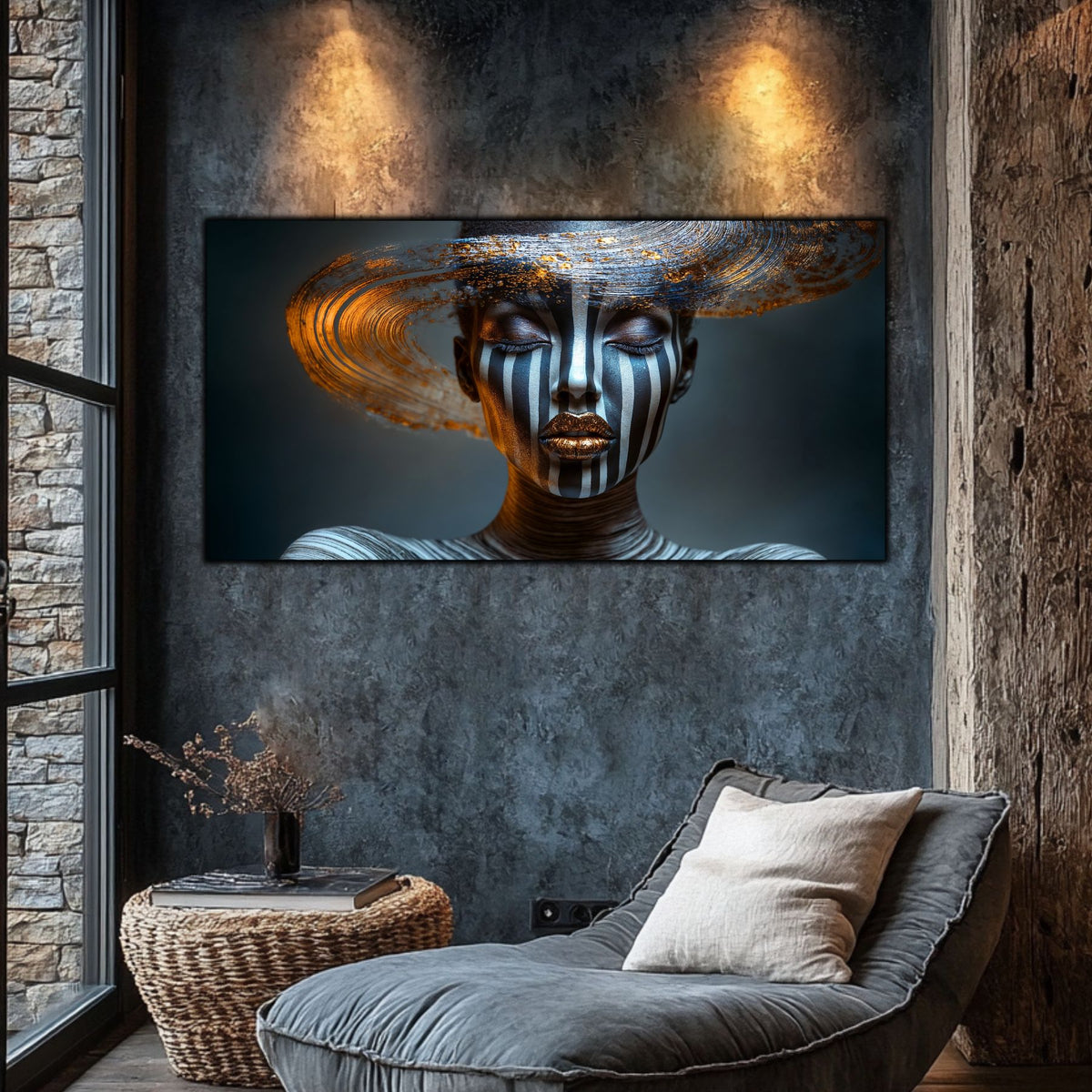 Tablou Sticla Securizata – Tablou Elegant pt Dormitor si Living - Dark StarDust No23