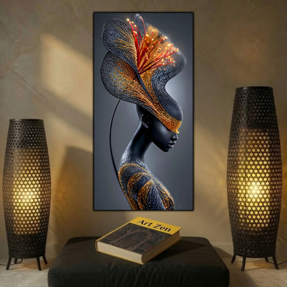 Tablou Abstract Living – Golden Current