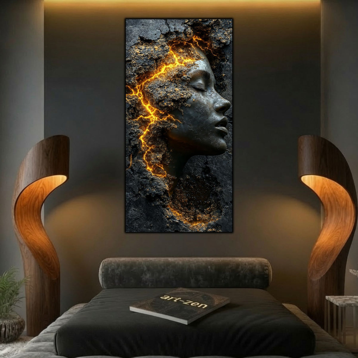 Tablou Modern Living – Aurul dintre fisuri