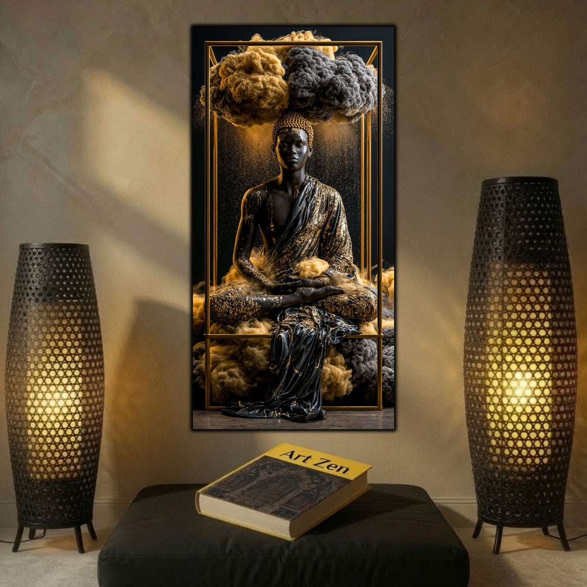 Tablou Abstract Modern – Paza sanctuarului de aur