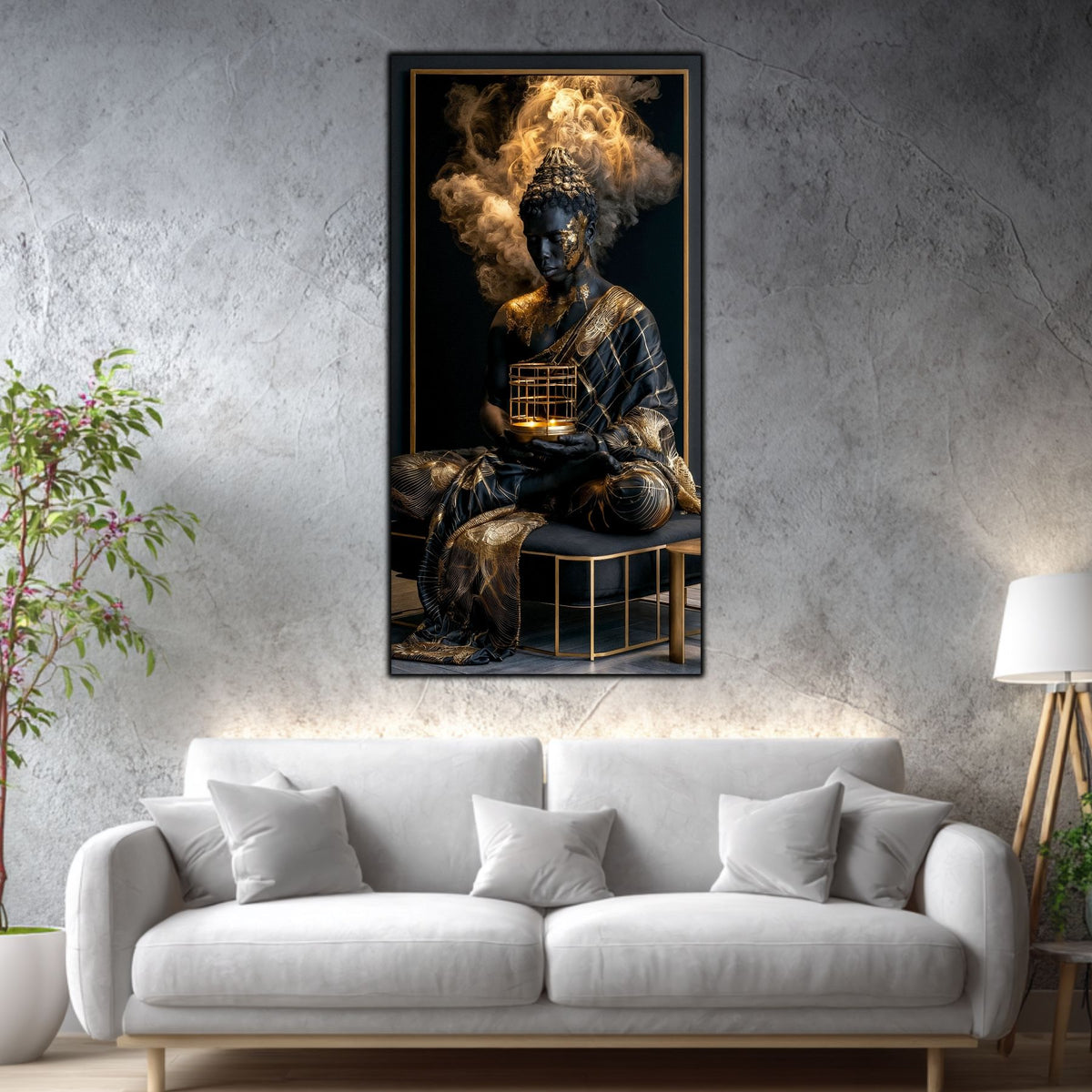 Tablou Abstract Modern – Paza candelei de aur