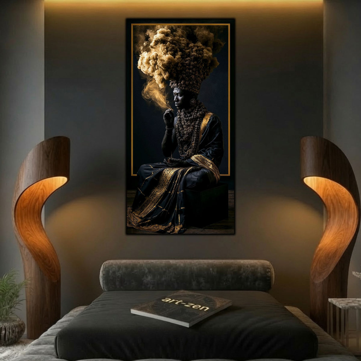 Tablou Abstract Modern – Paza coroanei de pulbere