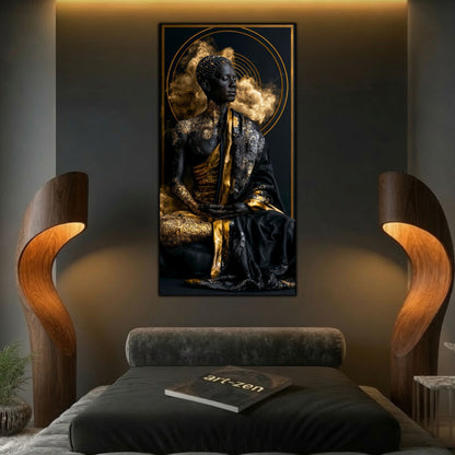 Tablou Abstract Modern – Paza cercurilor de aur