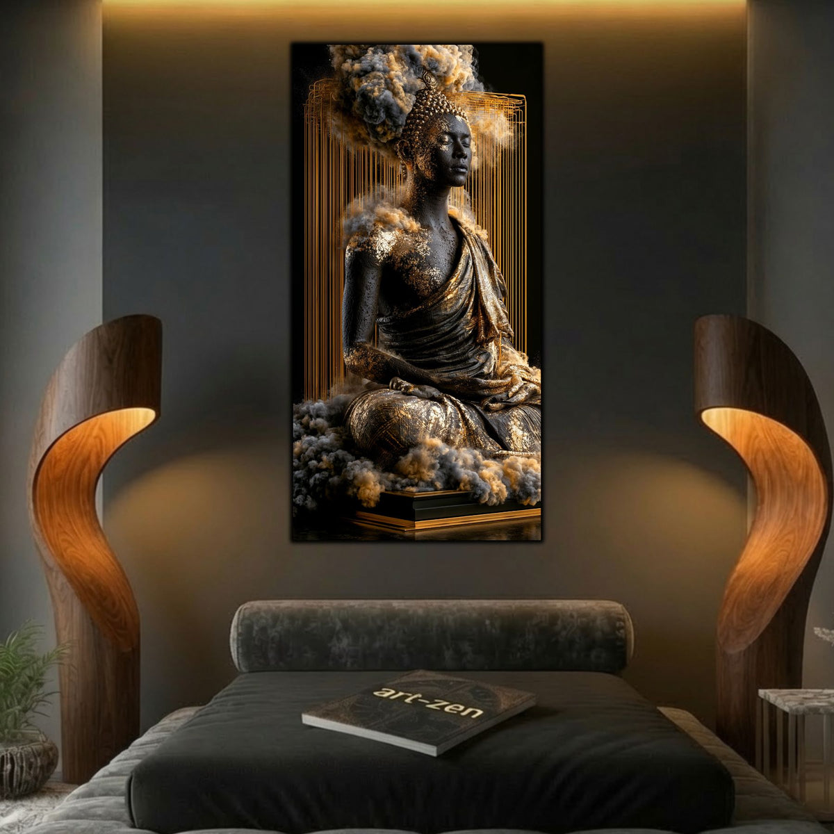 Tablou Abstract Modern – Paza coloanei de aur