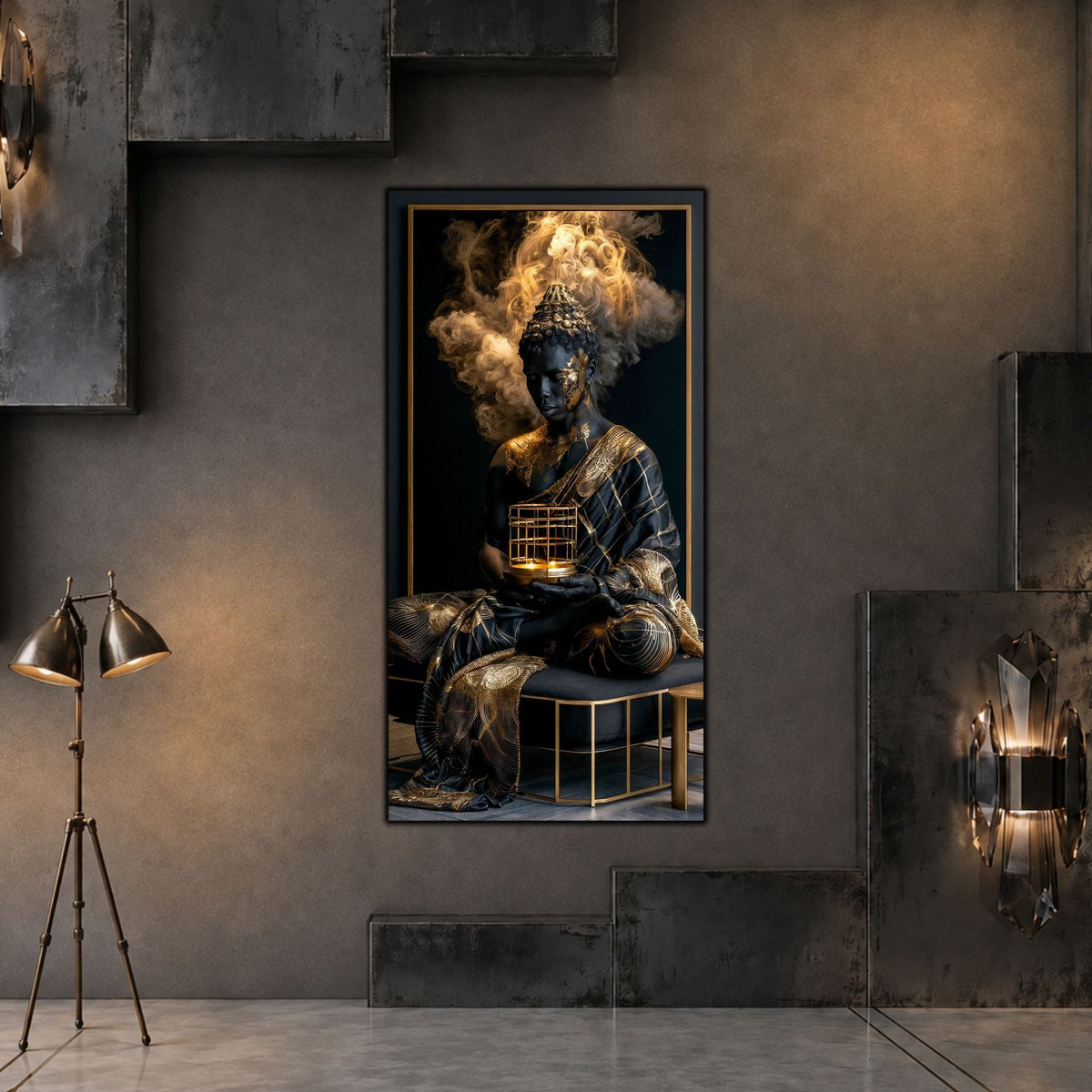 Tablou Abstract Modern – Paza candelei de aur