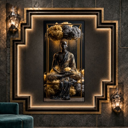 Tablou Abstract Modern – Paza sanctuarului de aur