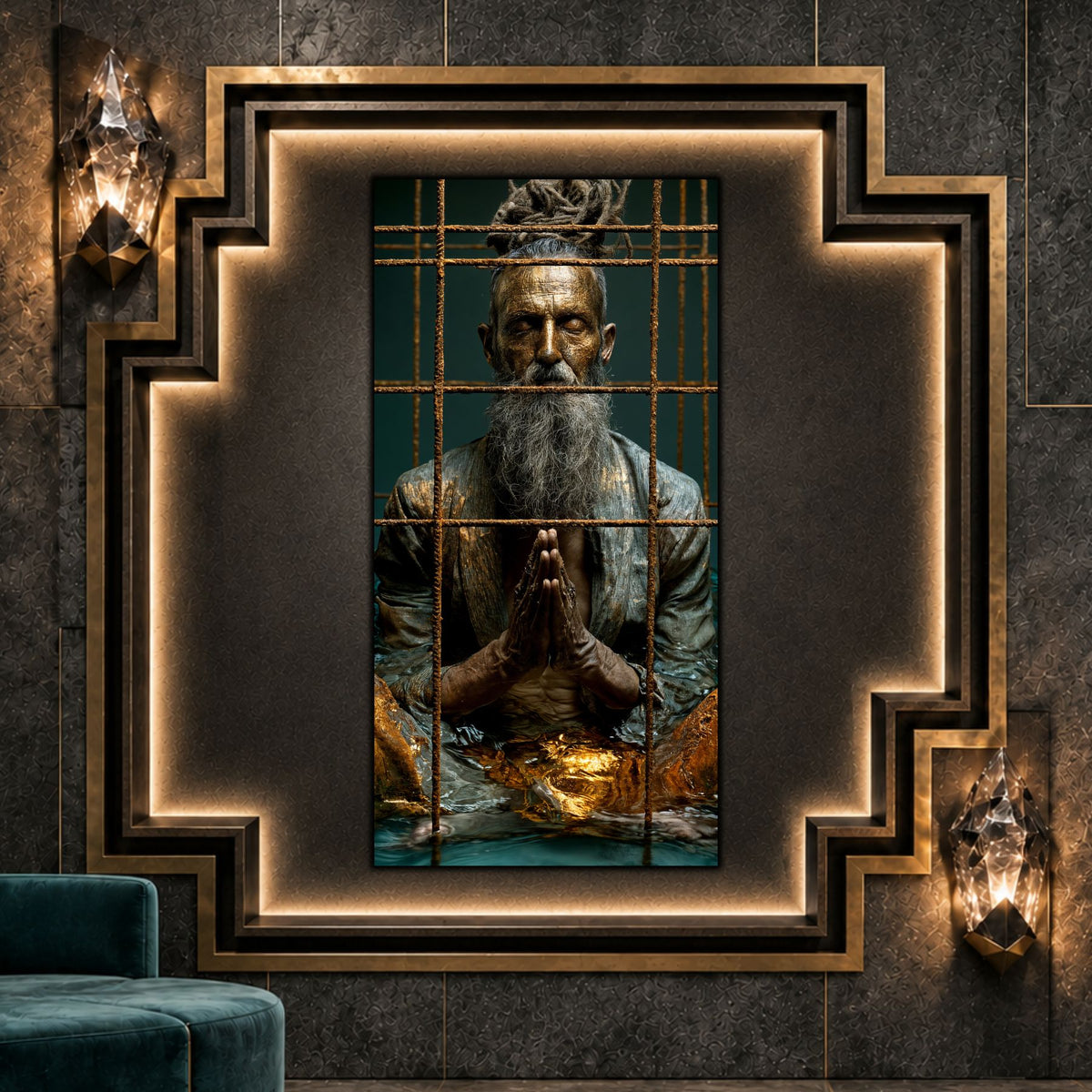 Tablou Modern Living – Rugăciune dincolo de gratii