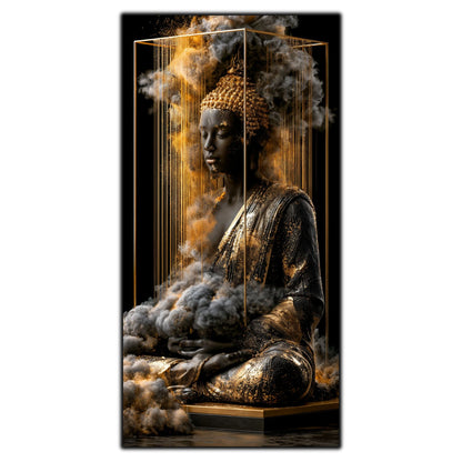Tablou Abstract Modern – Paza ploii de aur