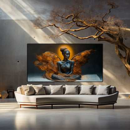 Tablou pentru living – Halo of Ash | Sacred Stillness