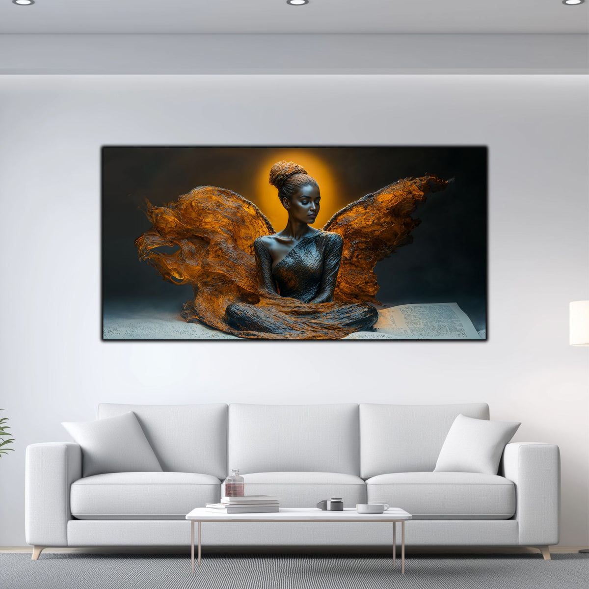 Tablou pentru living – Halo of Ash | Sacred Stillness