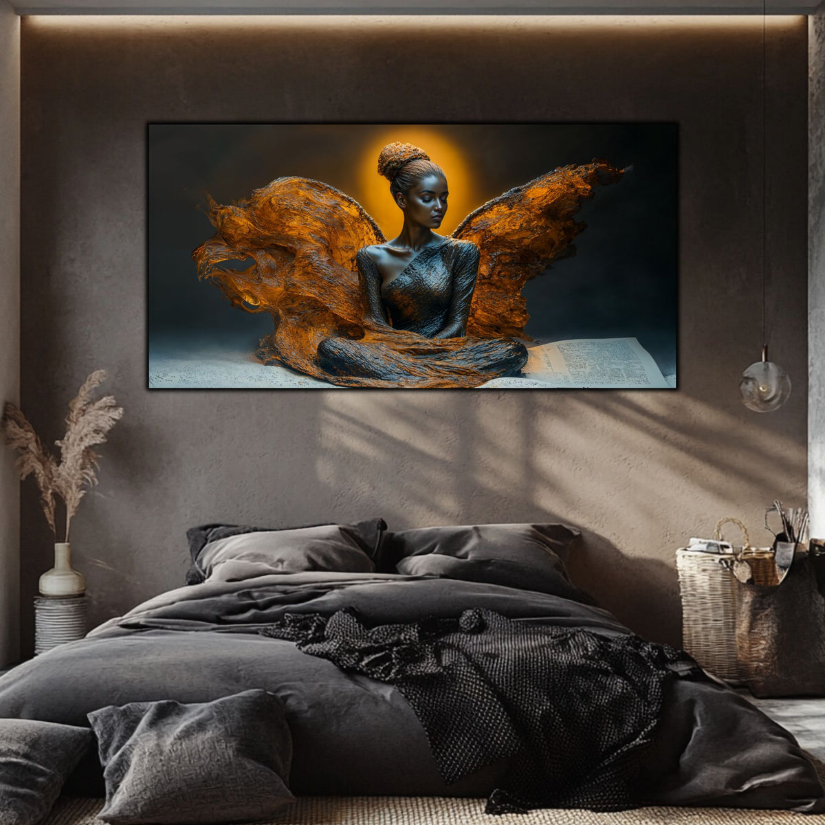 Tablou pentru living – Halo of Ash | Sacred Stillness
