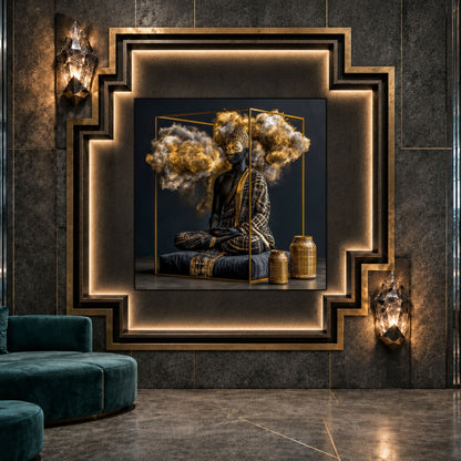 Tablou Abstract Modern – Cadrul pulberii eterice