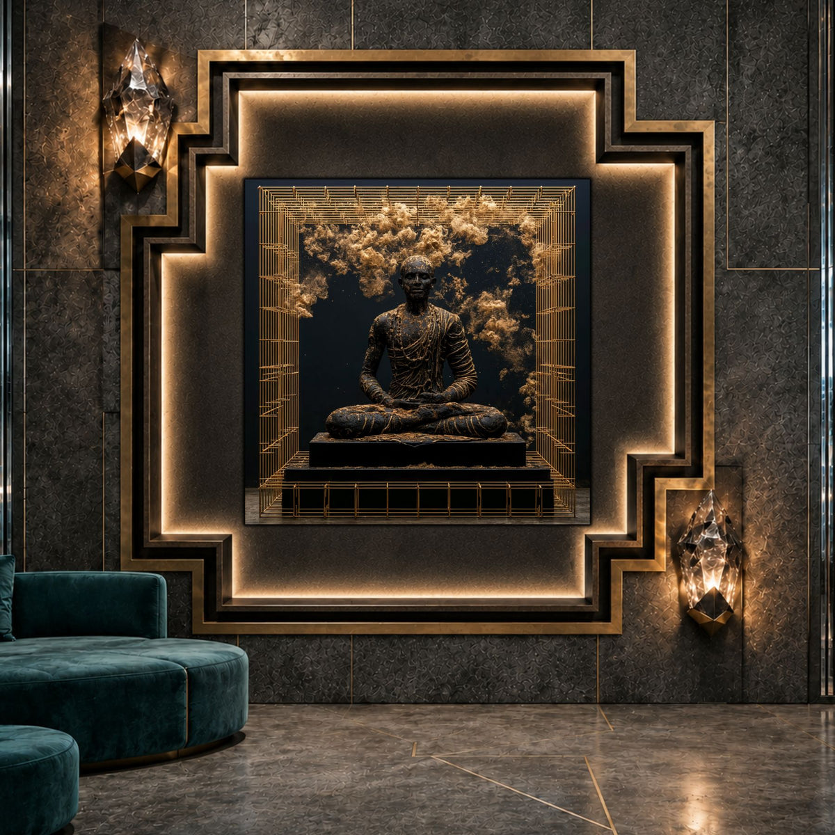 Tablou Abstract Modern – Paza sanctuarului de pulbere