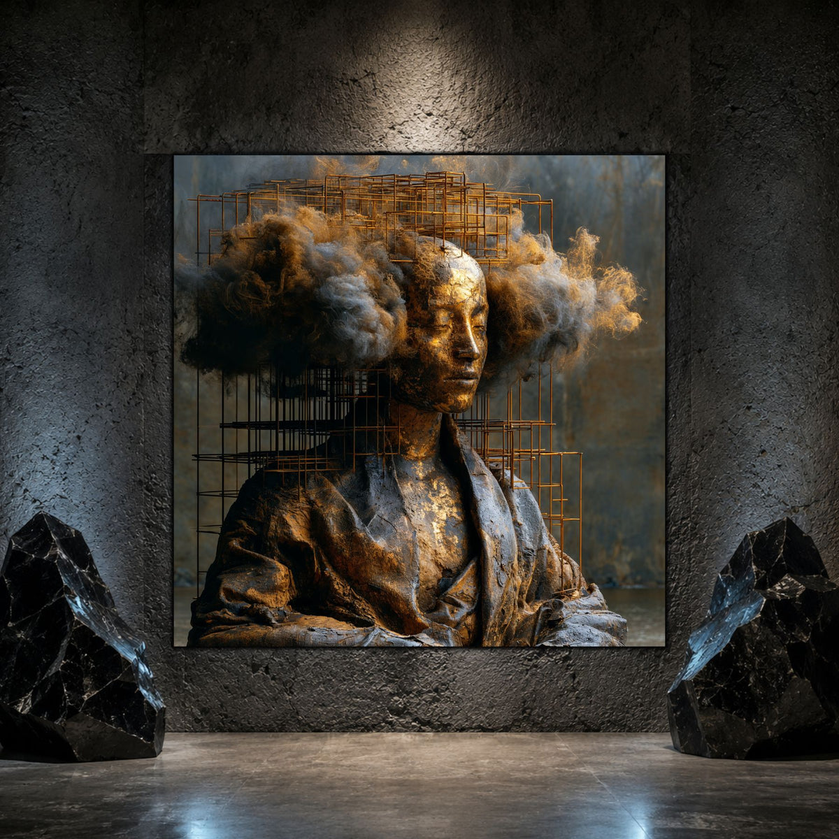 Tablou Abstract Modern – Paza gândului destrămat