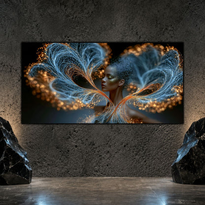 Tablou Abstract Living – Blooming Against Dark