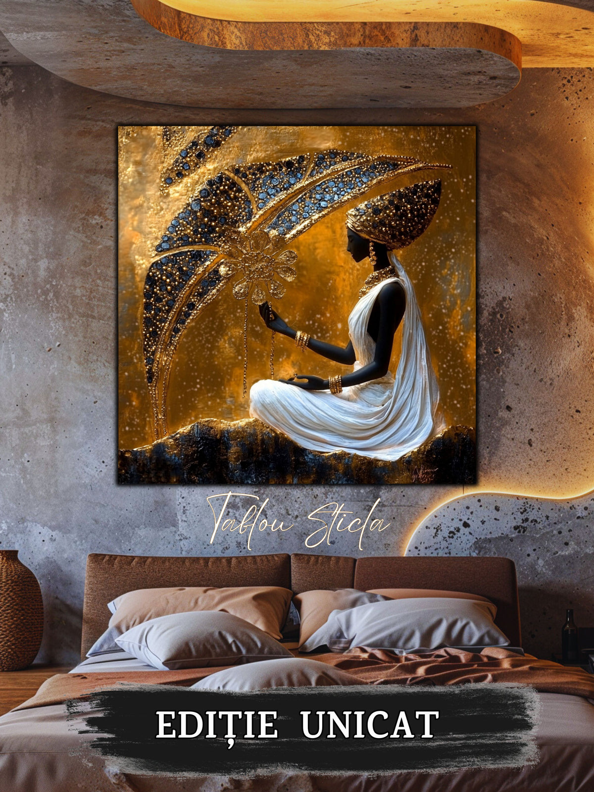 Tablou Sticla - Aurum Divinum - 05