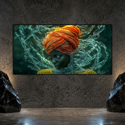 Tablou Portret Meditativ – Paza apelor de cristal