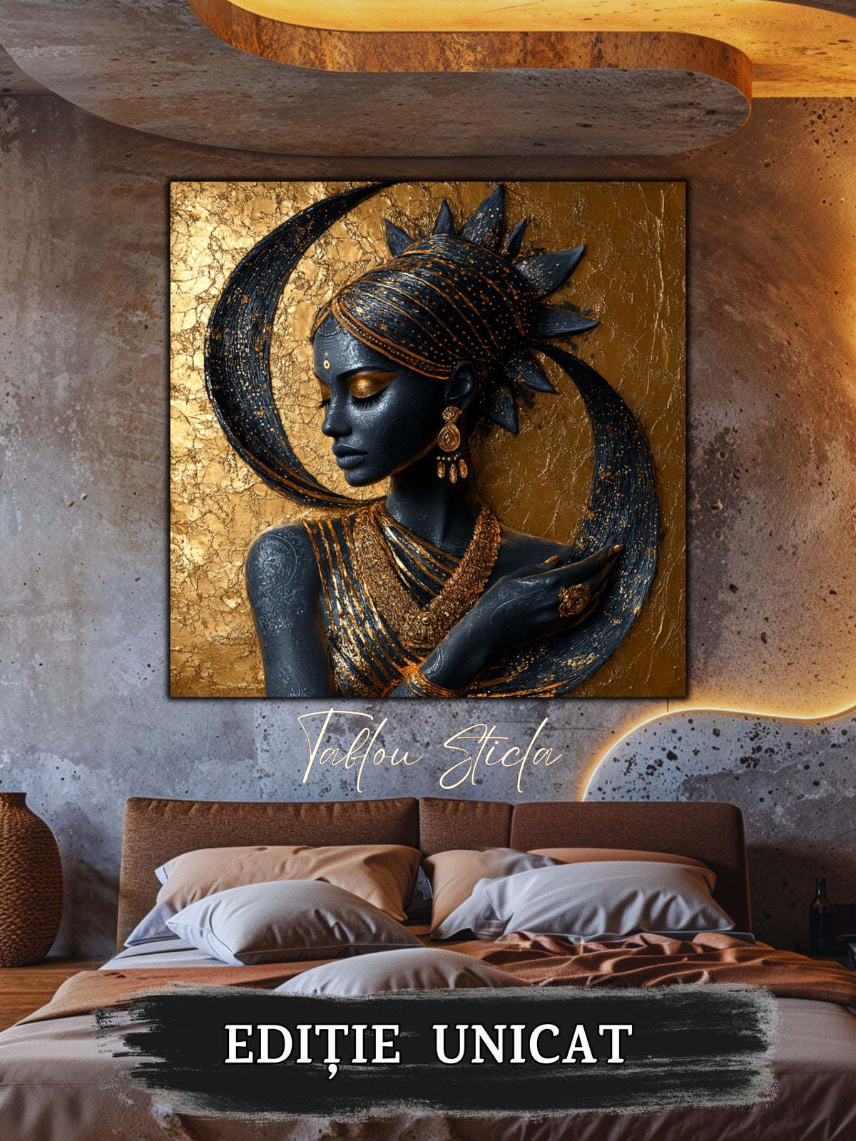 Tablou Sticla - Aurum Divinum - 04