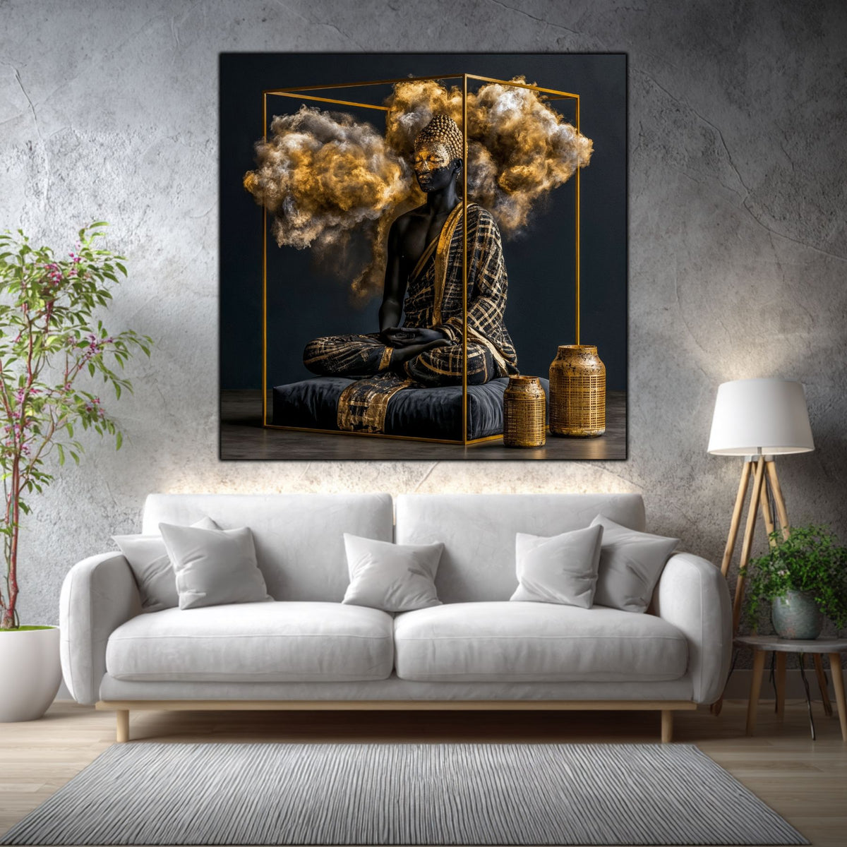 Tablou Abstract Modern – Cadrul pulberii eterice