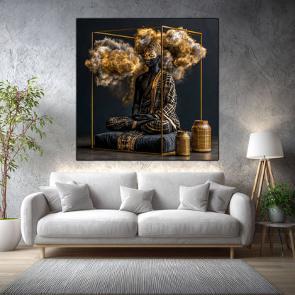 Tablou Abstract Modern – Cadrul pulberii eterice