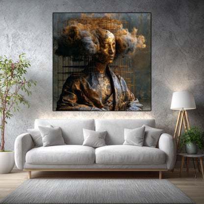 Tablou Abstract Modern – Paza gândului destrămat