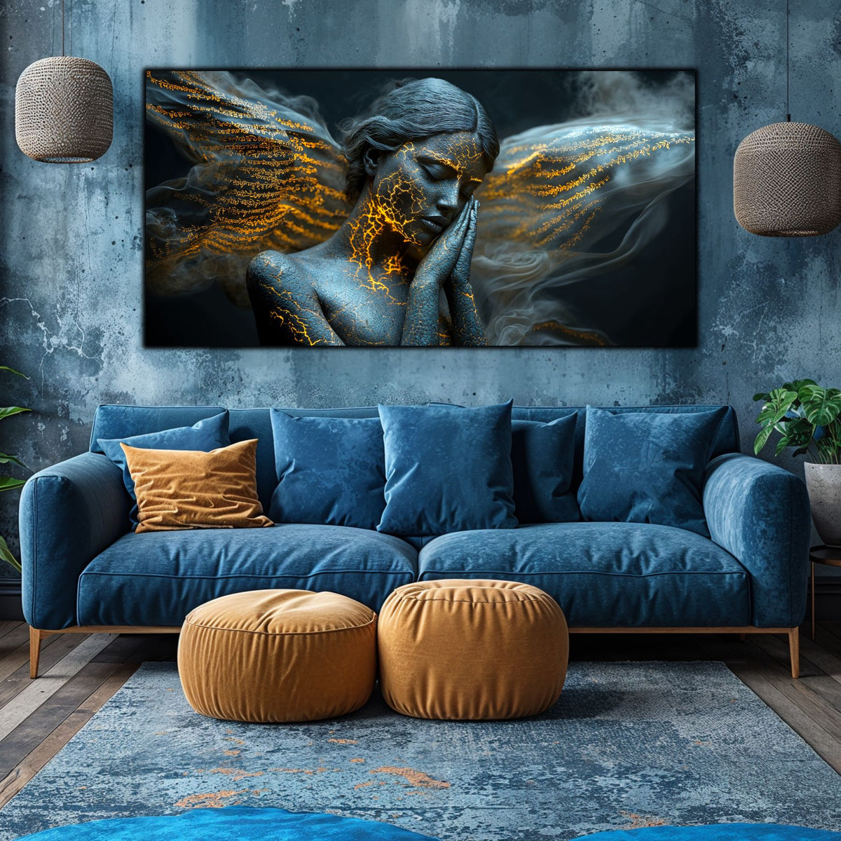Beyond Meditation - Tablouri moderne pe sticla securizata pentru living contemporan NO25