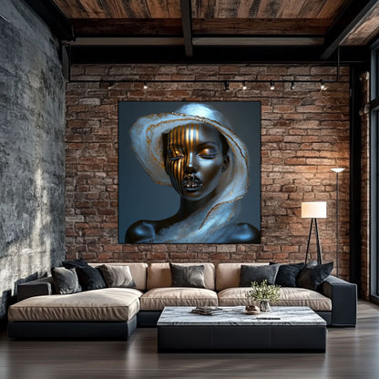 Dark White - Tablou Sticla Securizata - NO18