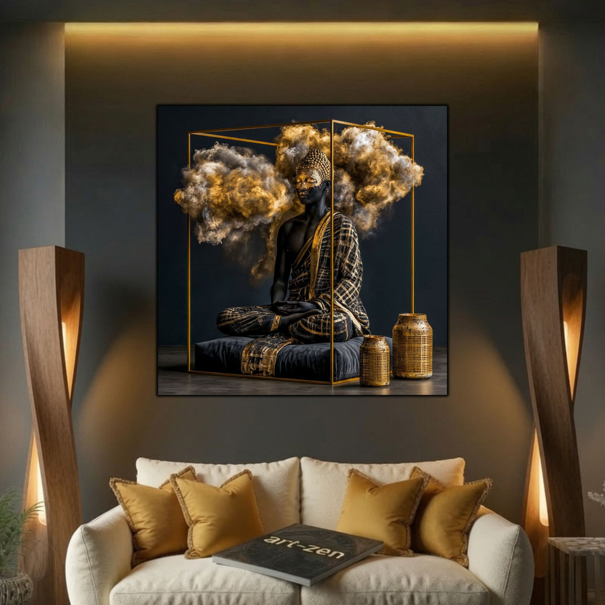 Tablou Abstract Modern – Cadrul pulberii eterice