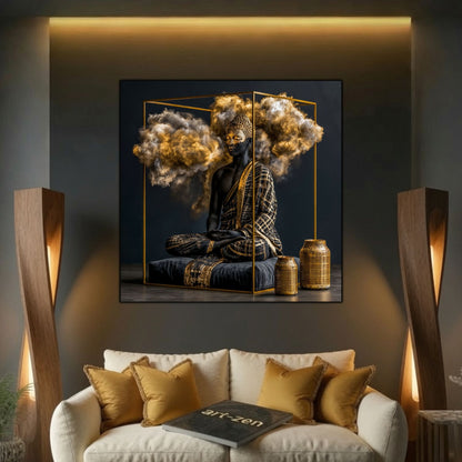 Tablou Abstract Modern – Cadrul pulberii eterice