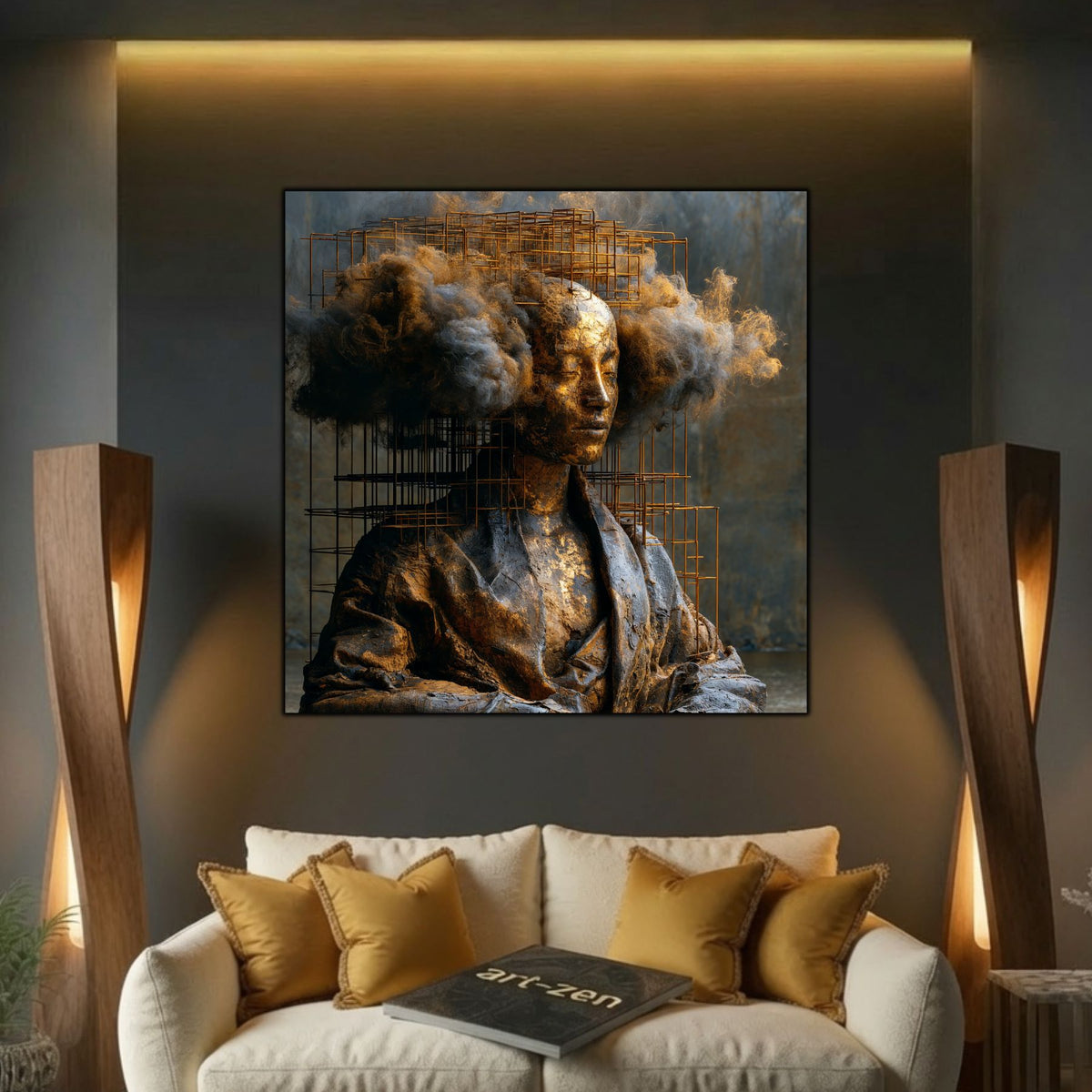 Tablou Abstract Modern – Paza gândului destrămat