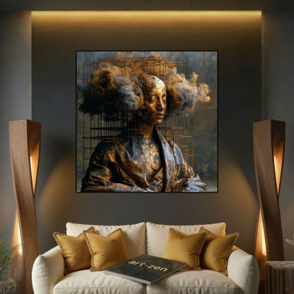 Tablou Abstract Modern – Paza gândului destrămat