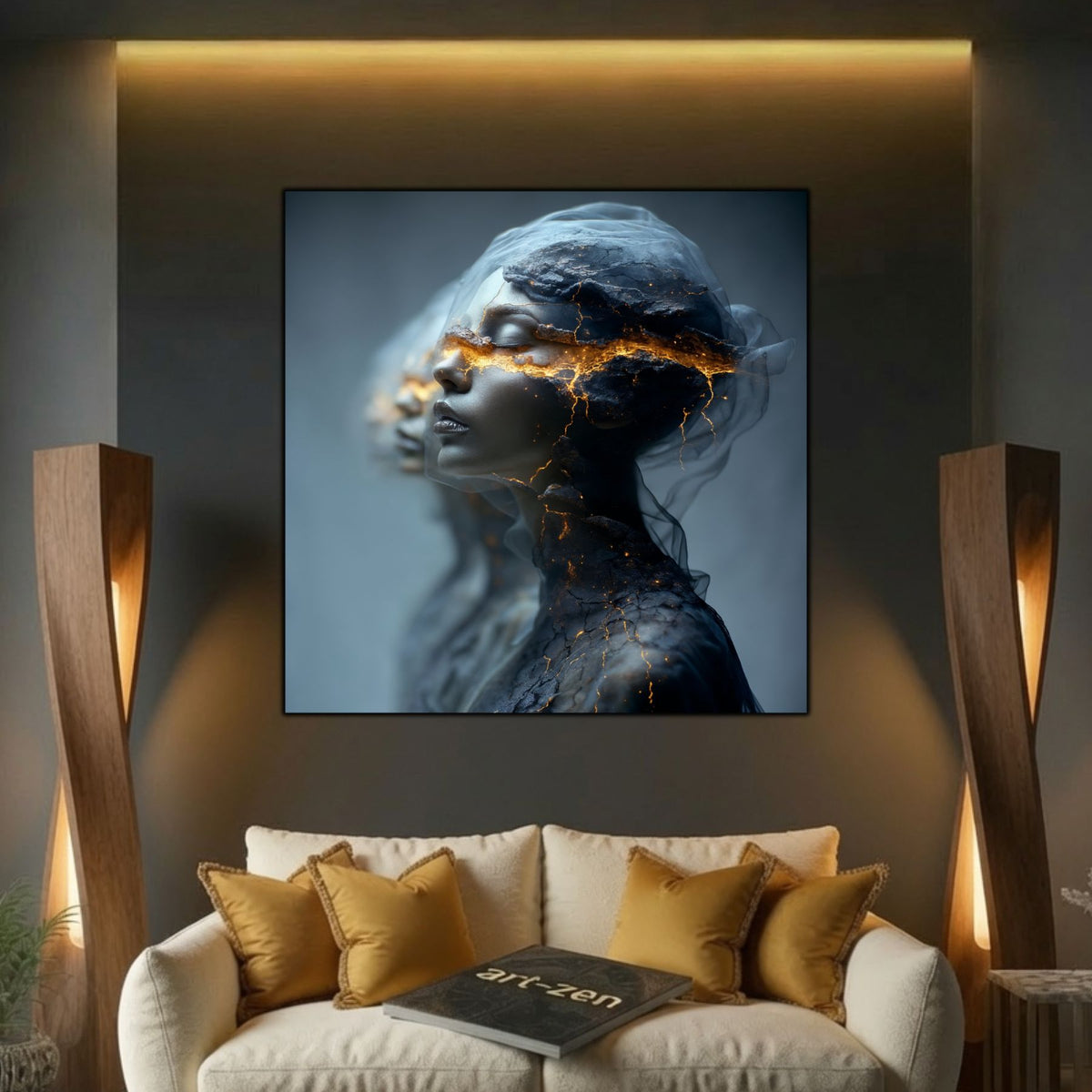 Tablou Living Modern – Tăcerea care mocnește