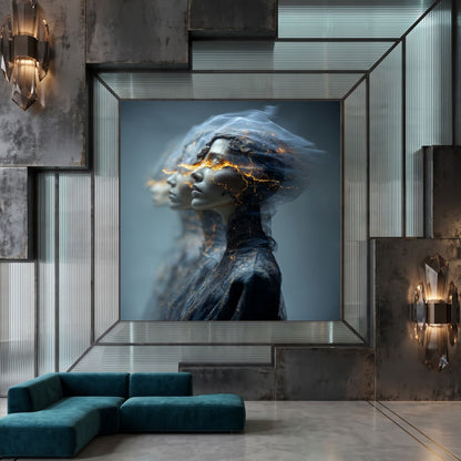 Tablou Living Modern – Memoria care arde