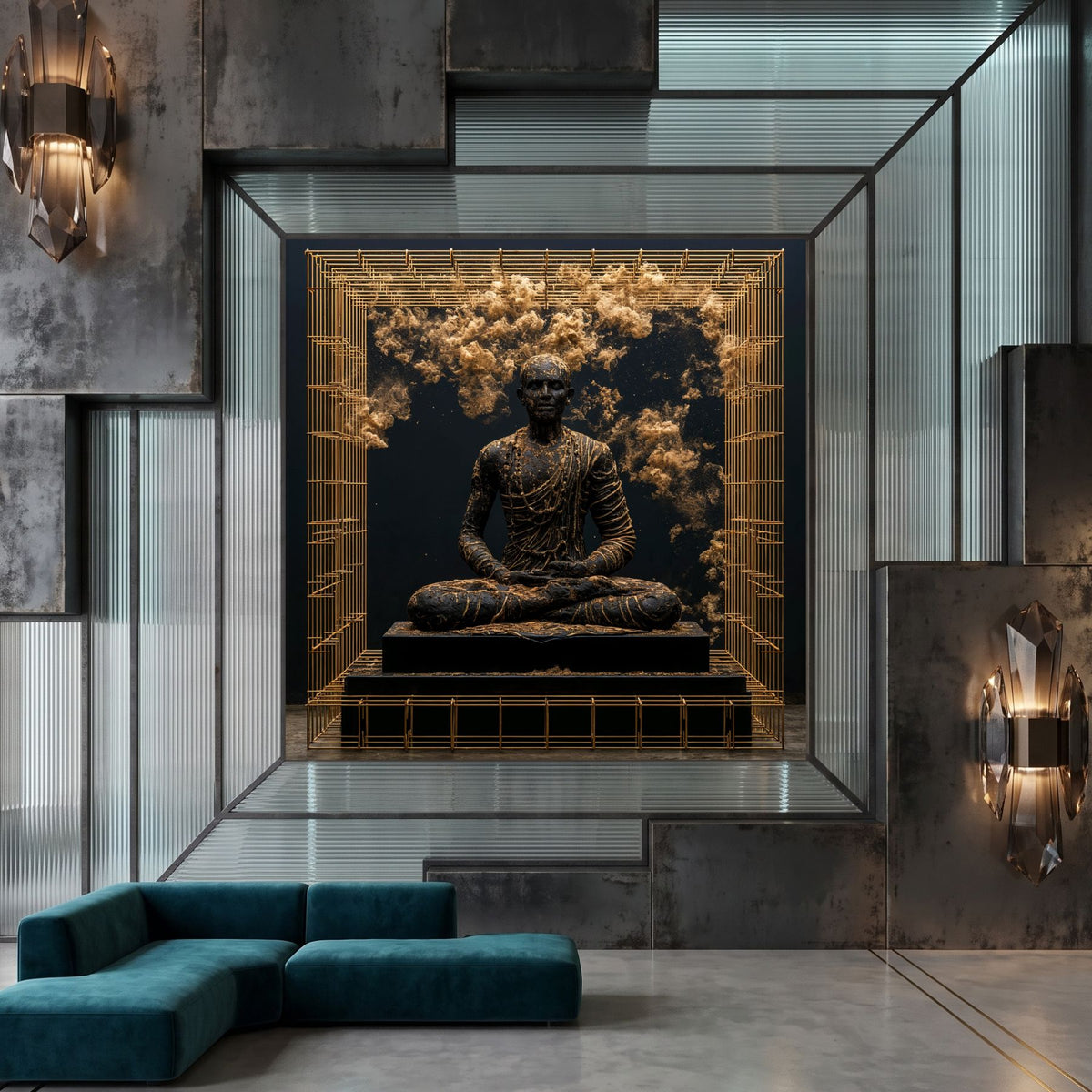 Tablou Abstract Modern – Paza sanctuarului de pulbere