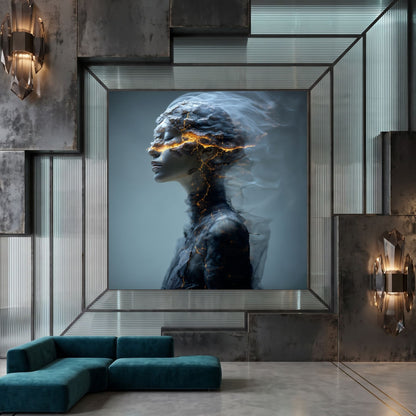 Tablou Living Modern – Conturul care se destramă