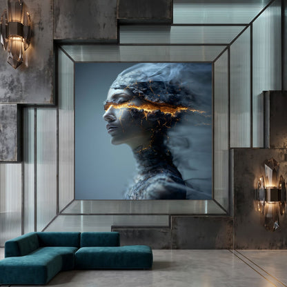 Tablou Living Modern – Falia interioară