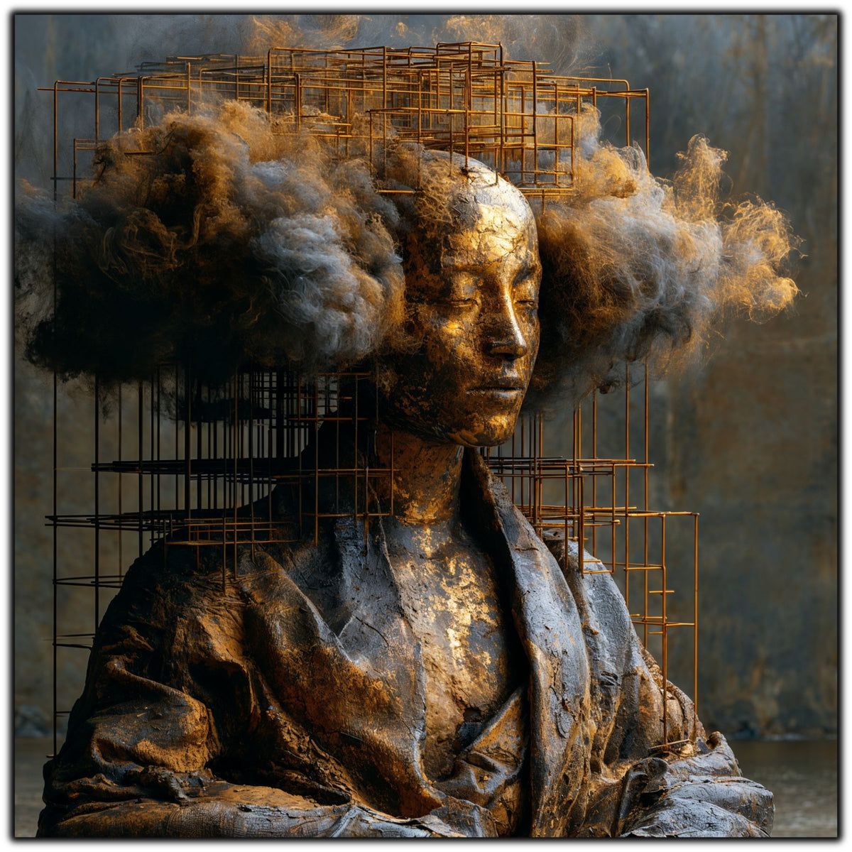 Tablou Abstract Modern – Paza gândului destrămat